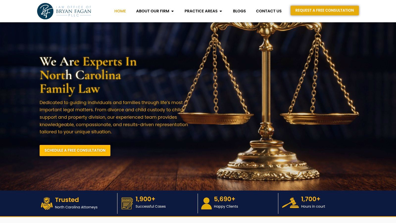 Screenshot from https://www.bryanfaganlaw-nc.com